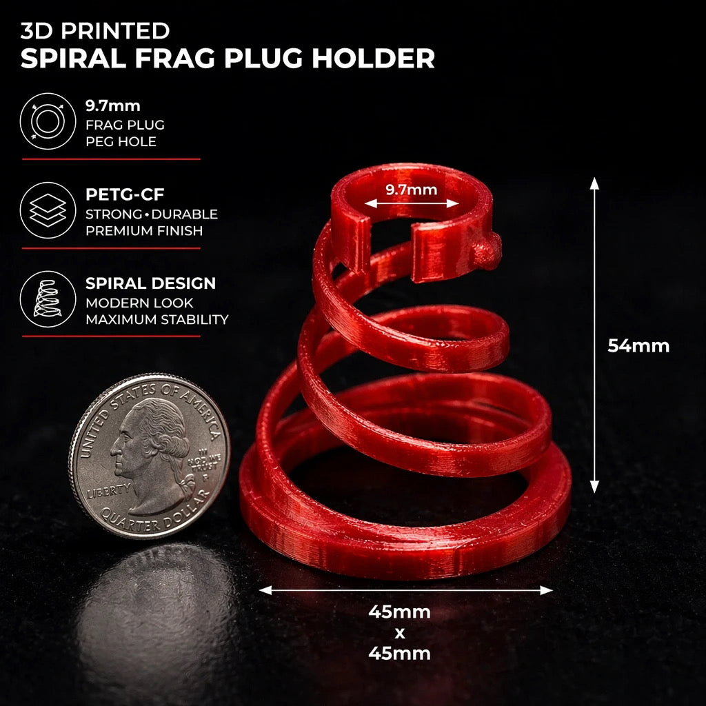 Spiral Universal Frag Plug Holder – Secure Coral Placement – Reef-Safe | Cox Marine Creations