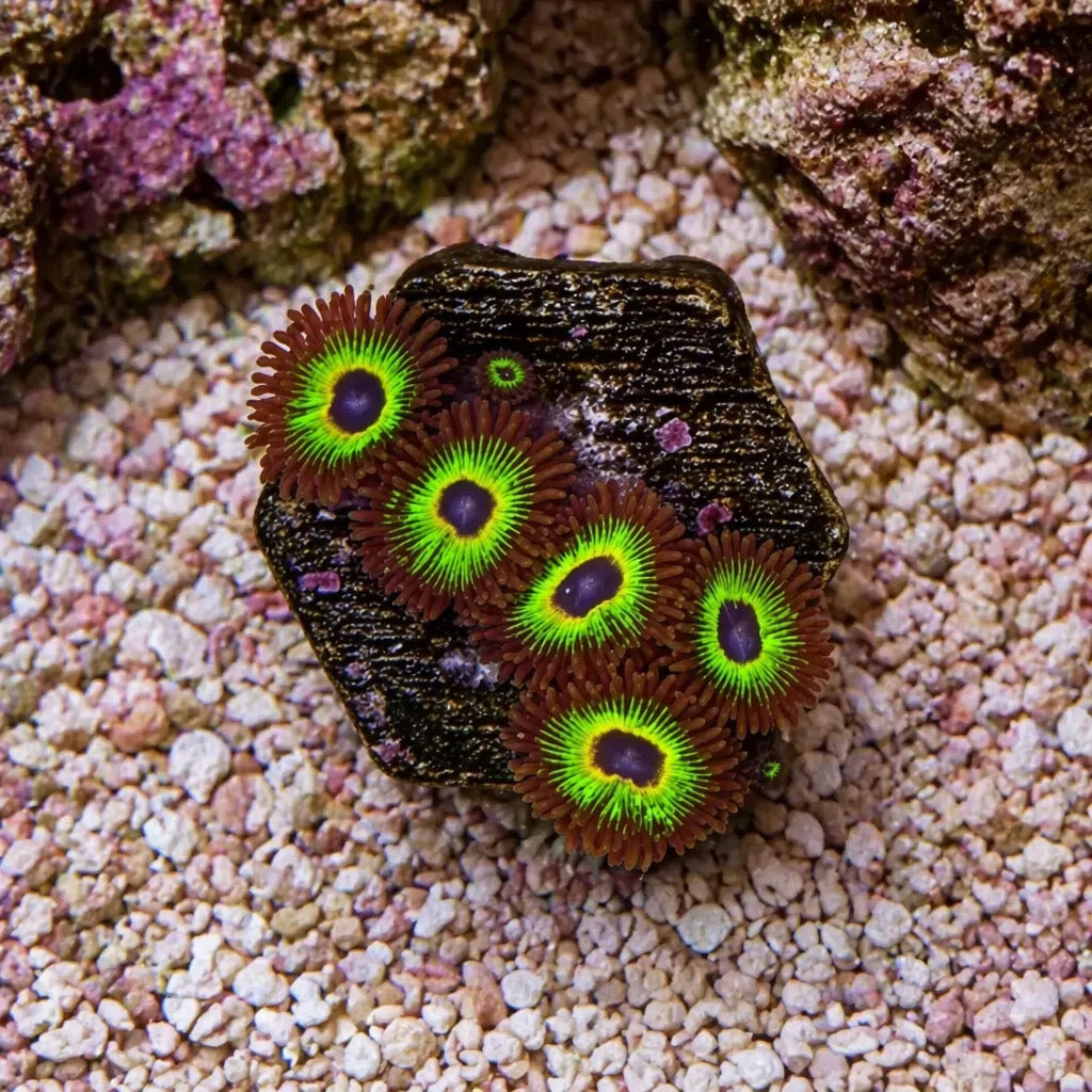 Bob Marley Zoas – Mini Colony (4–6 Polyps) | Cox Marine Creations