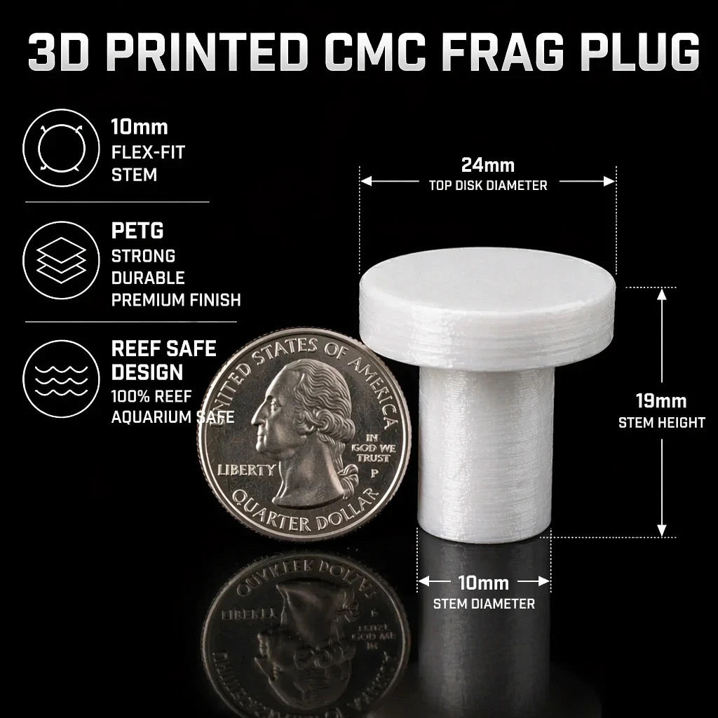 Frag Plugs – Clean Coral Mounting Solution – Reef-Safe | Cox Marine Creations